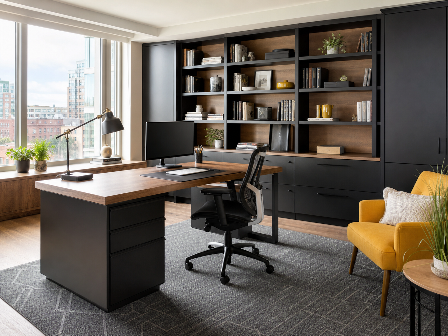 Office furniture assembly example